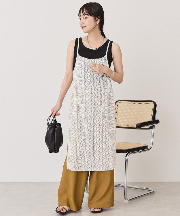 AMERICAN HOLIC レースキャミワンピース Ivory