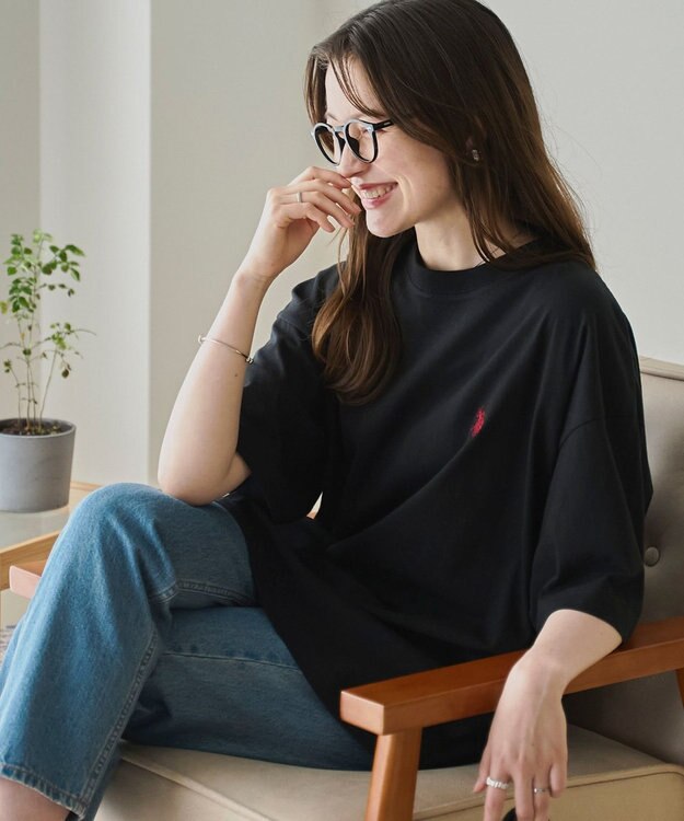 WEGO 【ユニセックス着用ITEM】別注USPOLO　ヘビーウエイトBIGT（S） ブラック