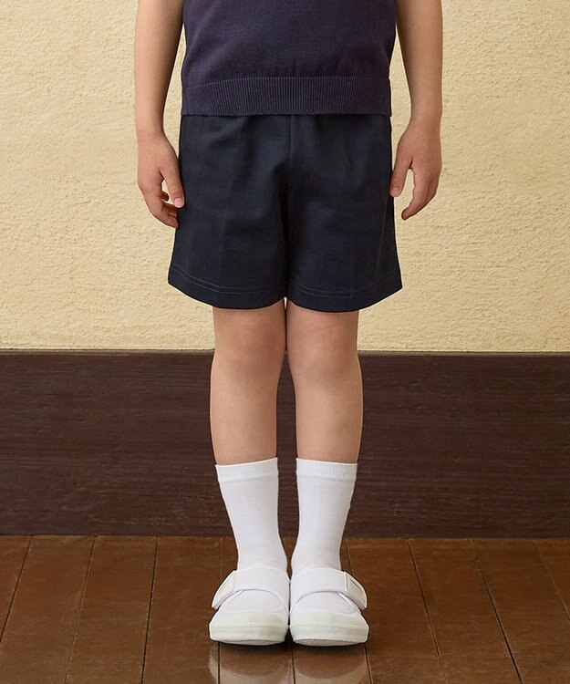 MIKI HOUSE HOT BISCUITS 【ミキハウス】【95-130cm】 ポンチジャージ素材のハーフパンツ(ひざ上丈)