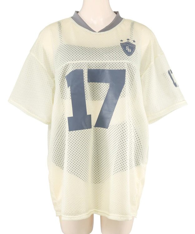 San-ai Resort（三愛水着楽園） WEB限定メッシュTシャツブラトップ4点セット水着 オフホワイト