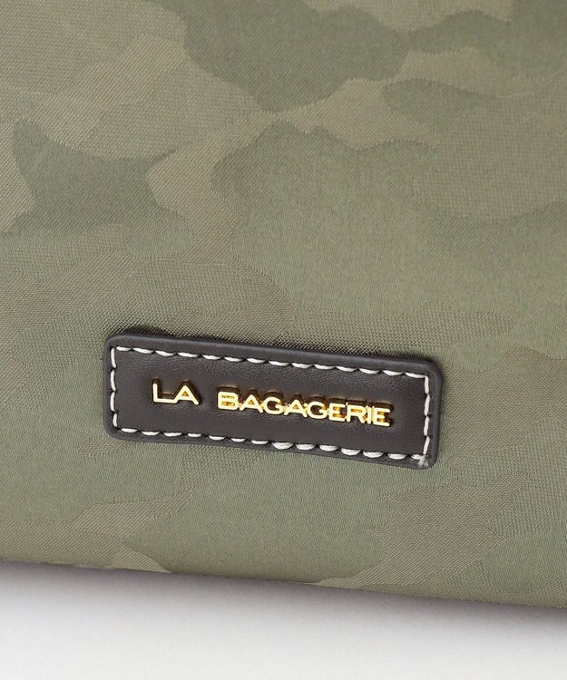 LA BAGAGERIE シャドージャカード リュックサック グレージュ