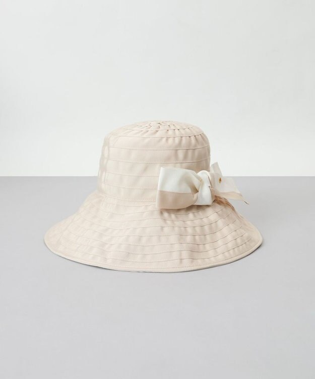 AURORA LANVIN en Bleu （ランバン オン ブルー）ポケッタブルグログランブレードハット ベージュ