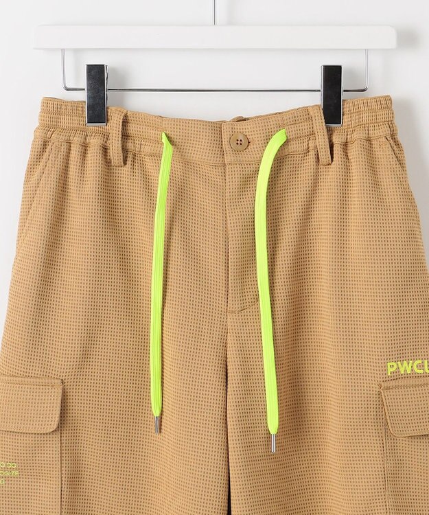 PW CIRCULUS 【GOLF OUT掲載アイテム】【MEN】ワッフルカーゴショーツ ゴルフ ベージュ系