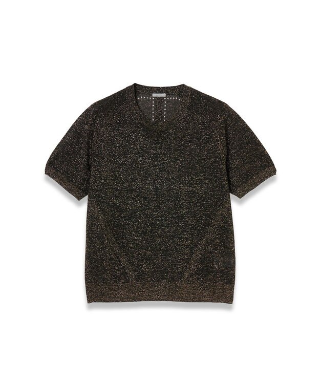 JOSEPH ルレックスニット　ショートスリーブニット Black / Gilt