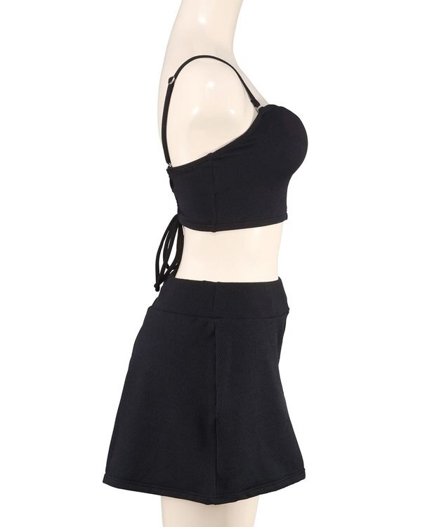 San-ai Resort（三愛水着楽園） WEB限定メッシュTシャツブラトップ4点セット水着 ブラック2