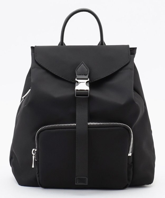 ICB LIMONTA ナイロン フラップ型リュック ブラック系