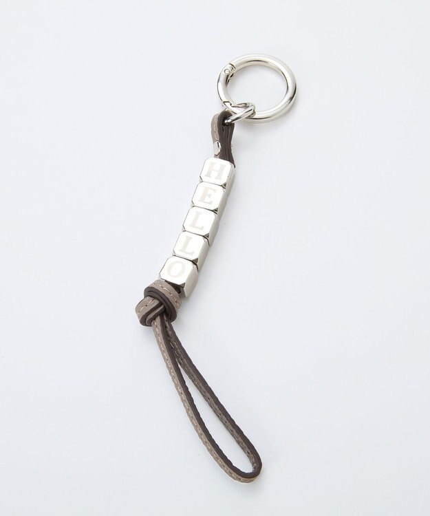 TOPKAPI 【Breath TOPKAPI】シュリンクレザー ショルダー付き ミニ トートバッグ / チャーム付き グレージュ