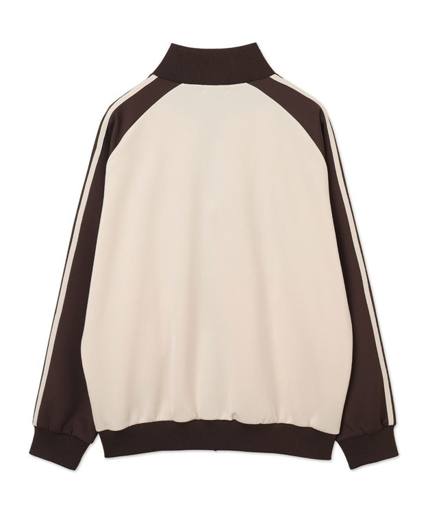 WEGO 【ユニセックス着用ITEM】ラグランライントラックジャケット ブラウン