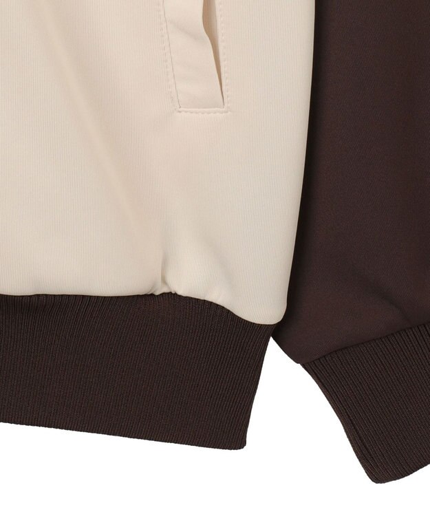 WEGO 【ユニセックス着用ITEM】ラグランライントラックジャケット ブラウン