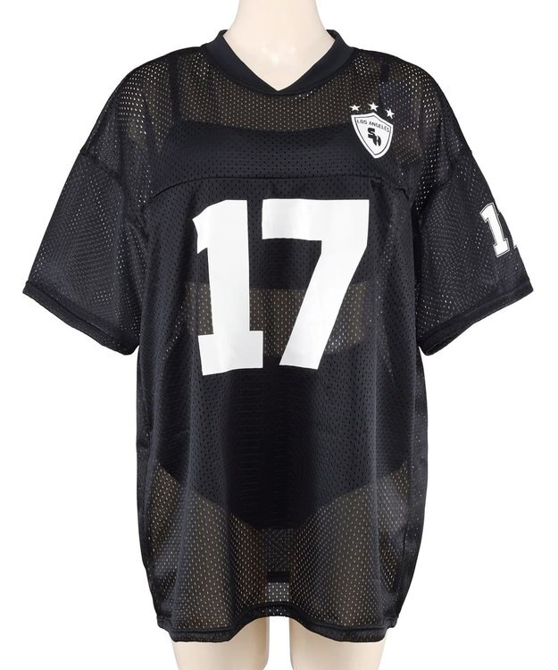 San-ai Resort（三愛水着楽園） WEB限定メッシュTシャツブラトップ4点セット水着 ブラック2