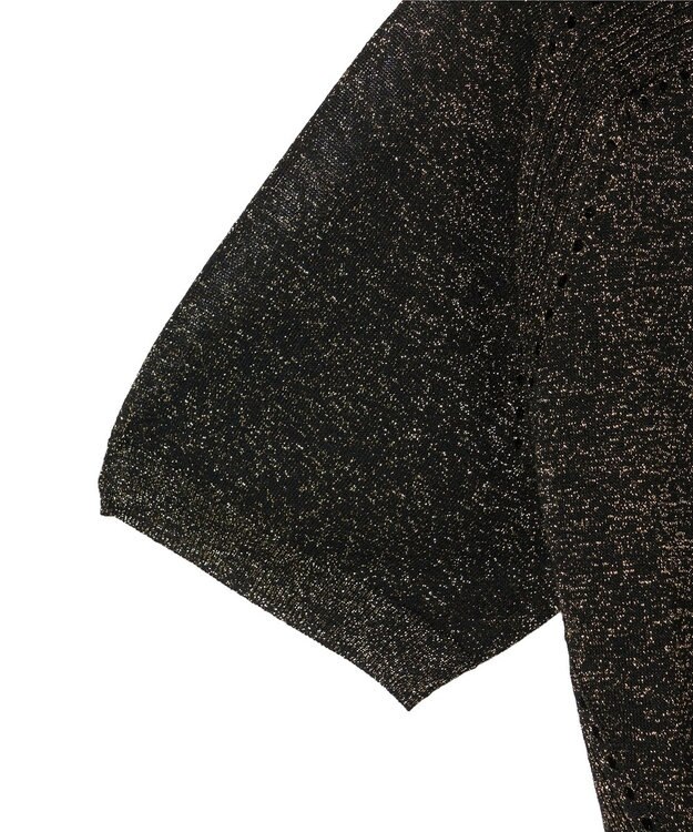 JOSEPH ルレックスニット　ショートスリーブニット Black / Gilt