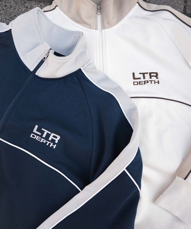 WEGO 【ユニセックス着用ITEM/MLサイズ展開】パイピングトラックジャケット ネイビー