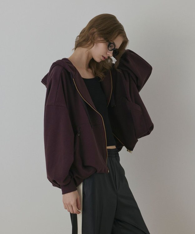 GRACE CONTINENTAL バル－ン裏毛パ－カ－ ブラウン