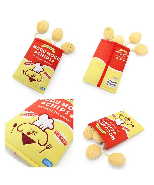 PET PARADISE ペットパラダイス ノーズワーク トイ 《ポテトチップス》 小型犬 レッド