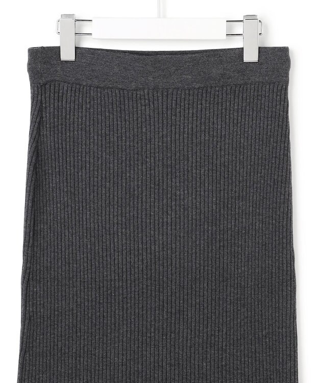 J.PRESS YORK STREET 【WOMEN】リブニット タイトスカート グレー系