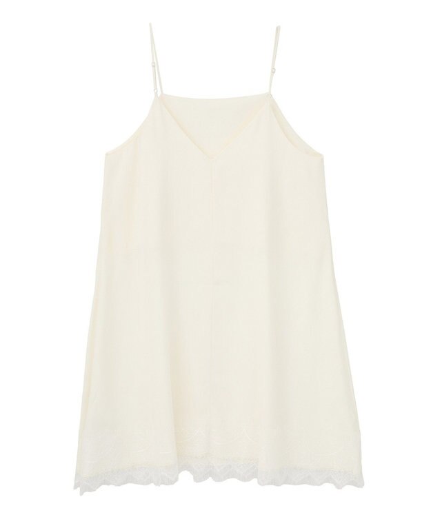 YECCA VECCA レースサテンキャミチュニック Ivory
