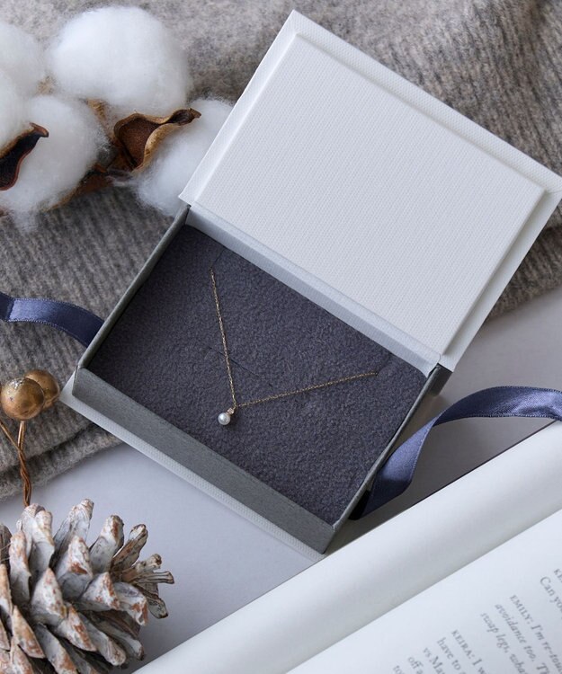 Phoebe 【K10】ジュエルラックネックレス　パール/6月誕生石/天然石/全長:40cm