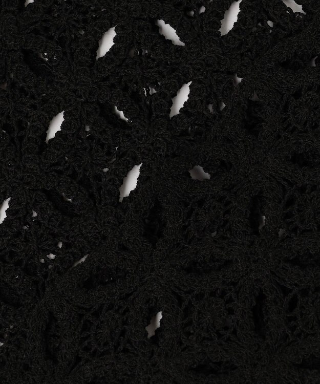 UNFILO 【前後着用可能】ラッセルレース 2WAYプルオーバー ブラック