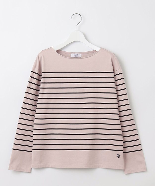 J.PRESS LADIES バスクボーダー カットソー ライトグレー系1