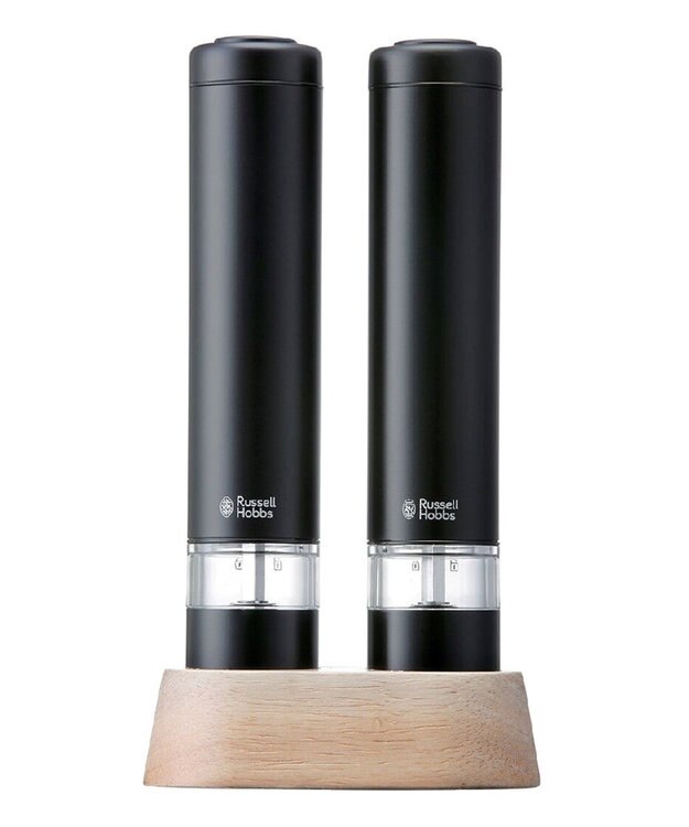 YAMATO テーブル＆キッチン 【ラッセルホブス】電動ミル ソルト・ペッパー ミニ  ブラック  7933JP-BK ブラック