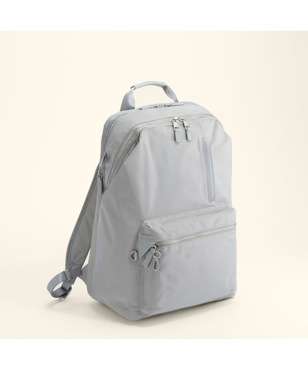 ACE BAGS & LUGGAGE 【雑誌掲載】W&.Day/Night ポッケス スリムリュック A4サイズ 14.0インチPC収納 15277 ダブルアンドデイナイト マザーズバッグ ライトグレー