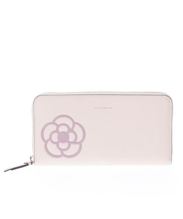 CLATHAS シストロン ラウンド長財布 アイボリー