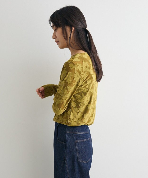 CRAFT STANDARD BOUTIQUE シアージャカードロンTEE Khaki