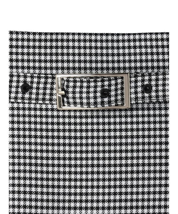 earth music&ecology チェックミニスカート Black