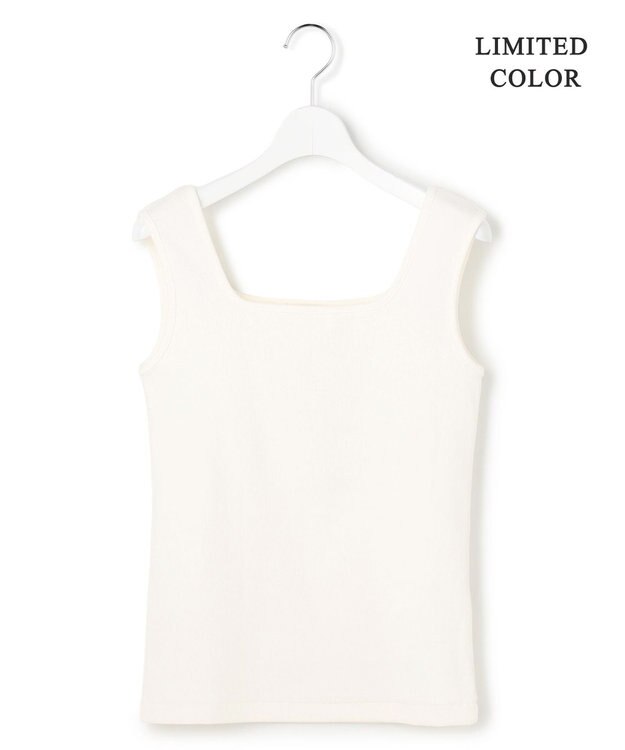 ICB L 【WEB限定カラーあり】 ブロードステッチリブ タンクトップ オフホワイト［WEB限定］