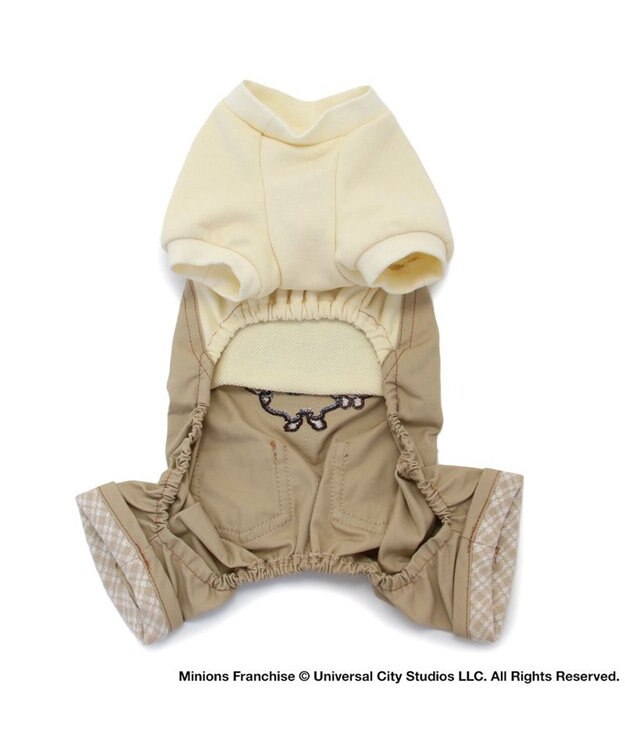 PET PARADISE ミニオン ボブ ティム つなぎ オーバーオール  小型犬 ベージュ