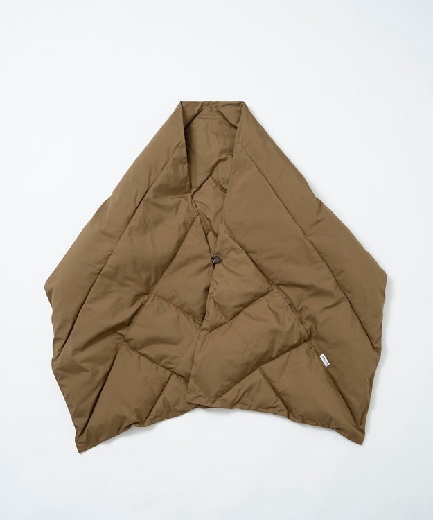 KWD 【日本製/UNISEX】DOWN SHAWL ポーランドホワイトグースダウンショール ブラウン