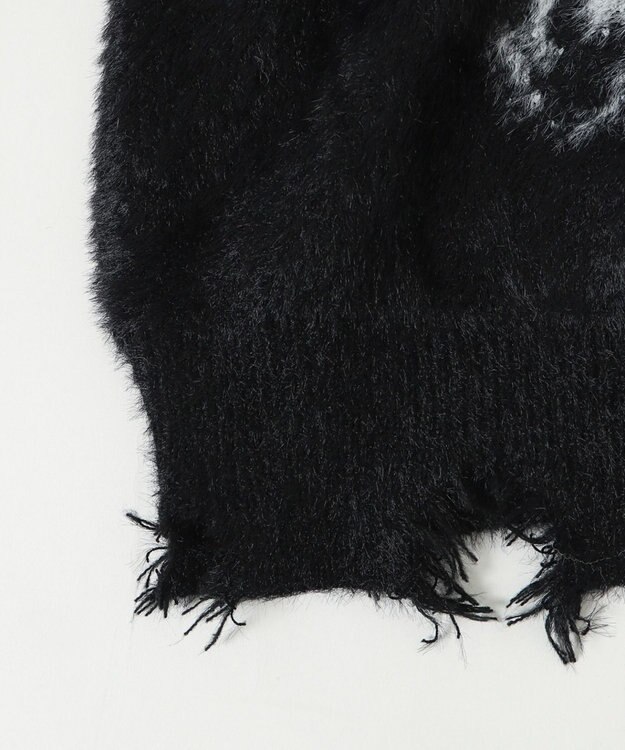 WEGO バタフライダメージニット ブラック