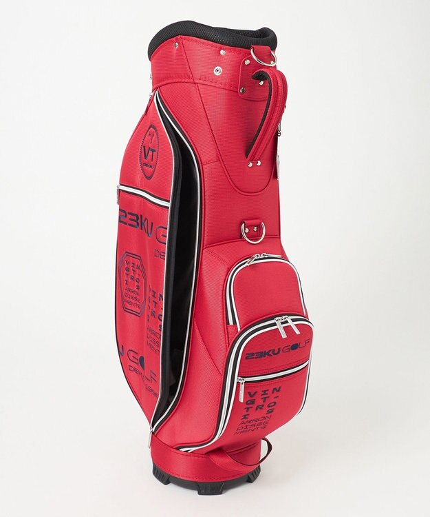 23区GOLF 【UNISEX】ツアーモデル キャディバッグ レッド系