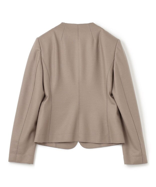 BEIGE， 【S-size】CORBY / ノーカラージャケット Taupe