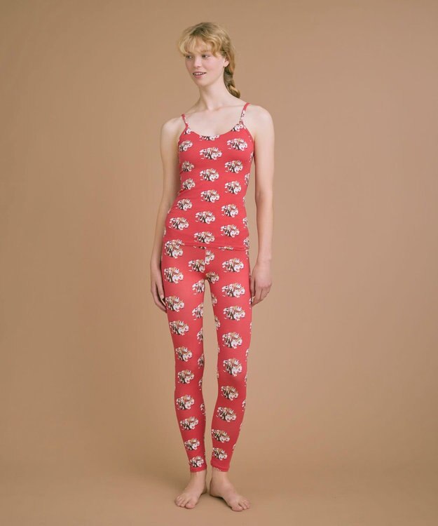 une nana cool 2026年お年賀「まるっとうまくいく」 ハラマキ付きレギンス レッド