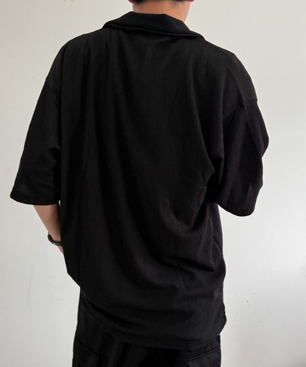 WEGO アンサンブルサッカーシャツ(SS) ブラック