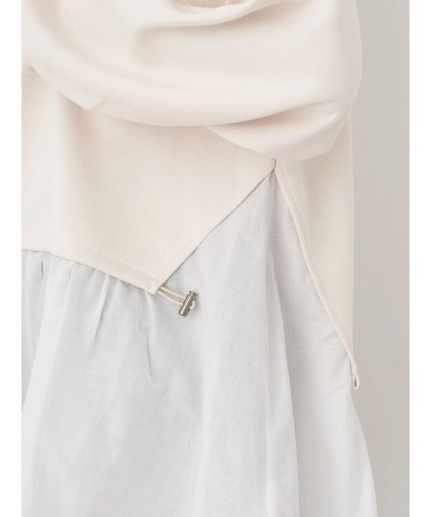 earth music&ecology ダンボールレイヤードチュニック Ivory