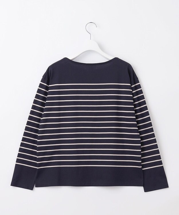 J.PRESS LADIES バスクボーダー カットソー ネイビー系1