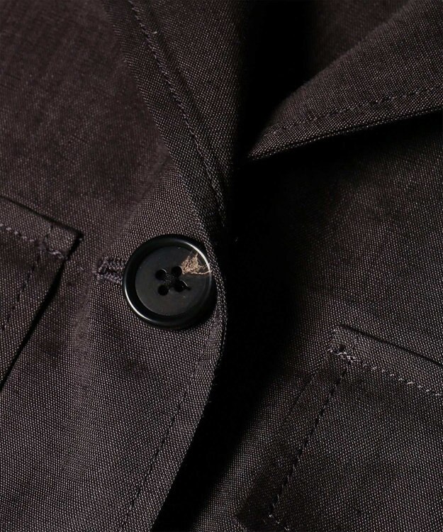 Paul Smith レーヨンリネン パッチポケット ブルゾン ダークブラウン