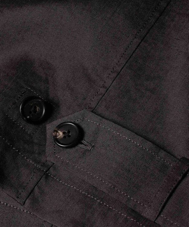 Paul Smith レーヨンリネン パッチポケット ブルゾン ダークブラウン