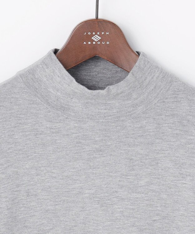 JOSEPH ABBOUD 【チクチクしない/イージーケア/3シーズン対応/サスティナブル】SNOWY モックネックニット ライトグレー系