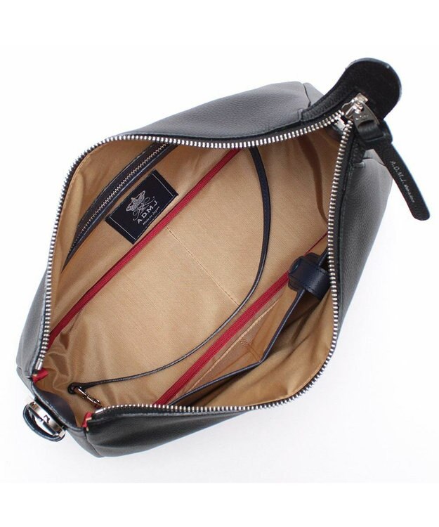 A.D.M.J. 【牛革】モーツァルト/ソフトワンショルダー ブラック