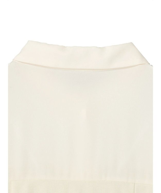 earth music&ecology ドッキングフリルシャツ見えプルオーバー Ivory