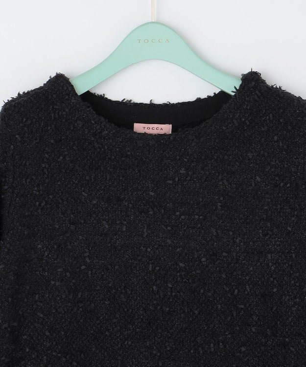 TOCCA 【洗える！】UNSNARL TWEED ドレス ブラック系
