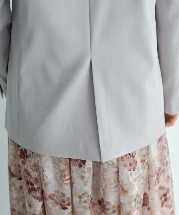 YECCA VECCA 金釦テーラードジャケット Gray Beige