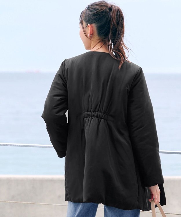 Tiaclasse L ミドル丈パデットコート ブラック