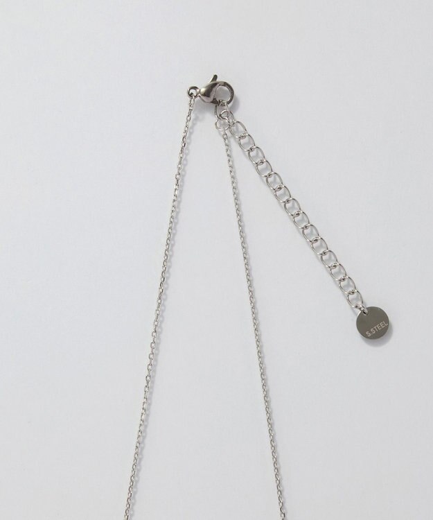 Phoebe 〈オンワード限定セット〉ロマンティックビジューバタフライフープピアス×リッチラインフォースシューネックレス　 シルバー