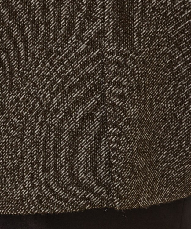 GRACE CONTINENTAL カルゼツイードダブルジャケット ブラウン