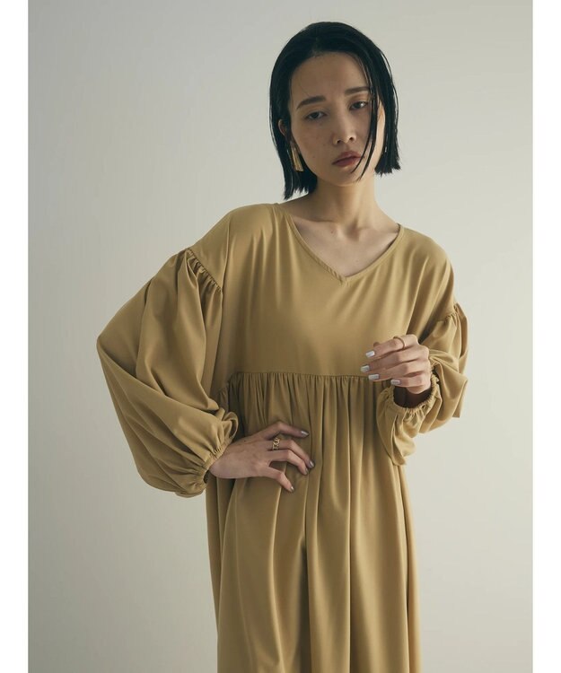 Green Parks armonia．２ｗａｙ袖ボリュームワンピース Beige