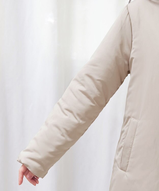 Tiaclasse L ミドル丈パデットコート グレージュ